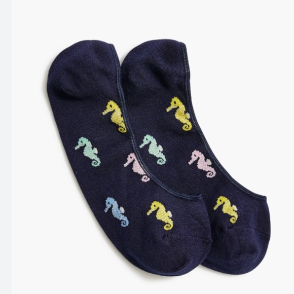 Jcrew Factory Seahorse no-show socks - Picture 2 of 3